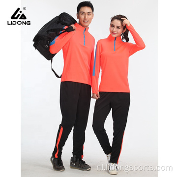 Unisex aangepast Logo voetbalvoetbalteam tracksuit